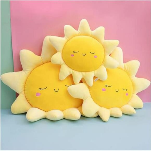 Oversized Sun Floor Pillow Plush Cushion 22 inch Round Throw Pillow for Kids Roo - Picture 5 of 8